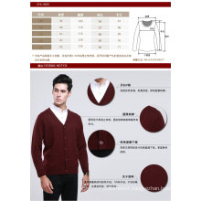 Yak Wool /Cashmere V Neck Pullover Long Sleeve Sweater/Garment/Clothing/Garment/Knitwear